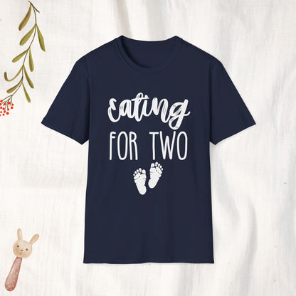 Adults Unisex | Eating for Two Pregnancy Announcement | Tee