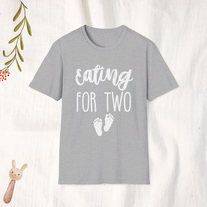 Adults Unisex | Eating for Two Pregnancy Announcement | Tee