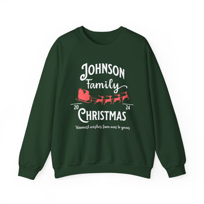 Adults Unisex | Enter Custom Family Name - Sleigh Christmas | Sweater