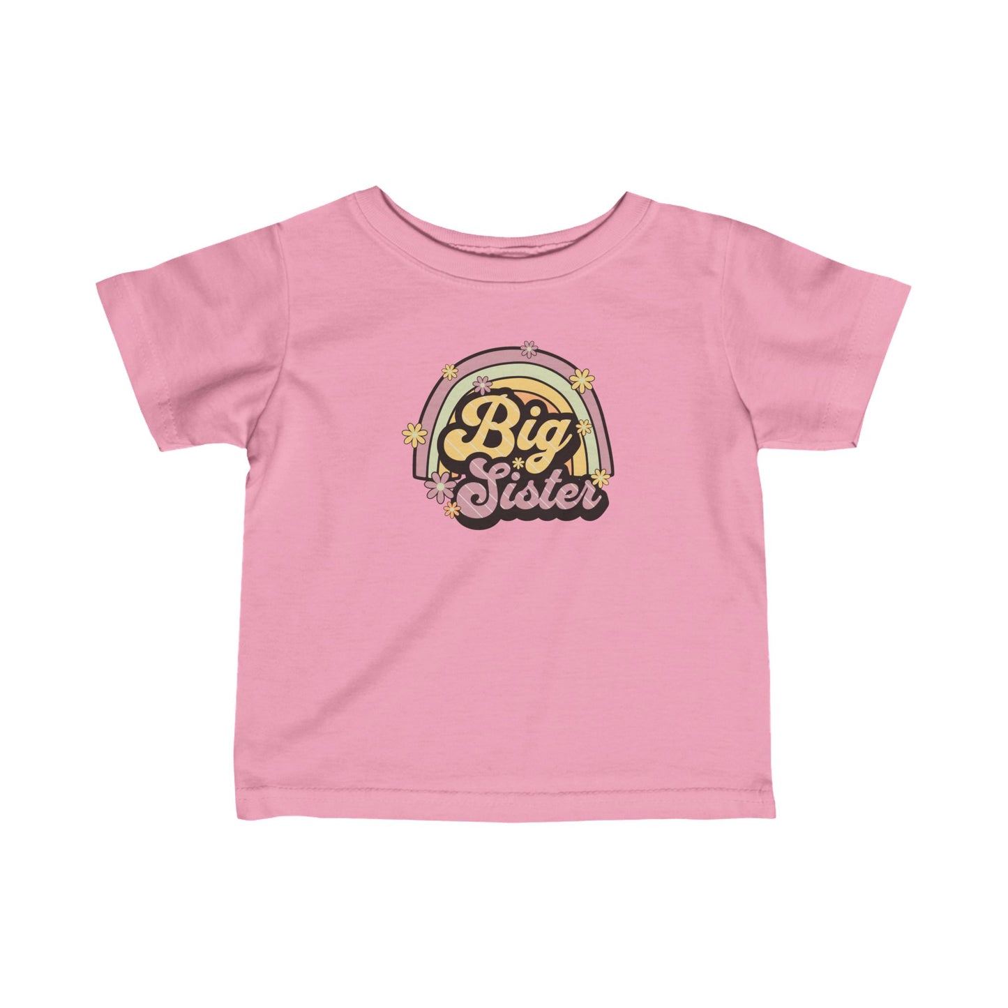 Infant (6M-24M)| Big Sis Rainbow | Tee