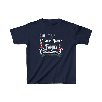 Kids Unisex | Enter Custom Family Name - Christmas | Tee