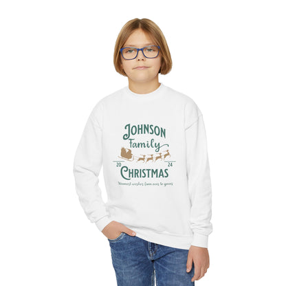 Kids Unisex | Enter Custom Family Name - Sleigh Christmas | Sweater