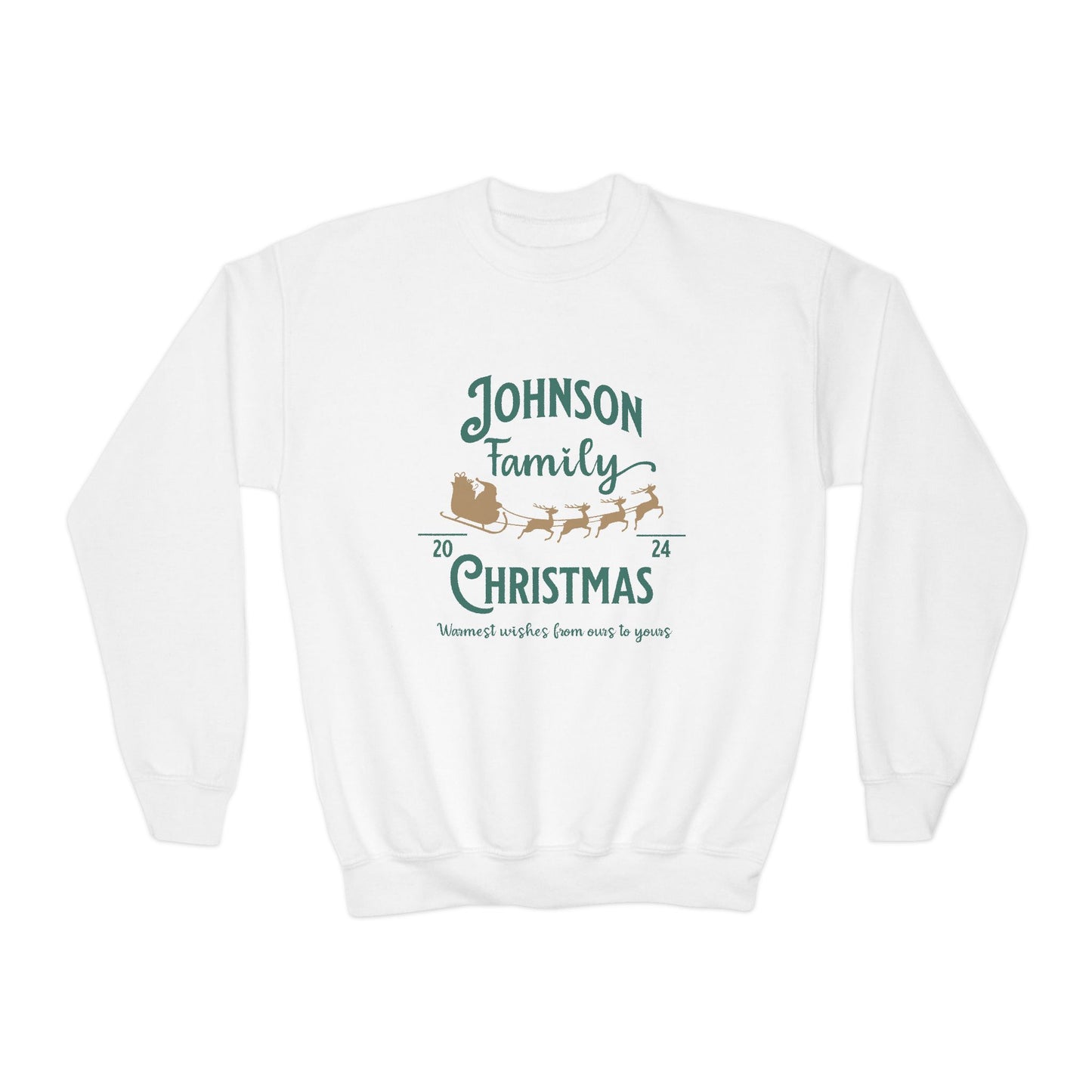 Kids Unisex | Enter Custom Family Name - Sleigh Christmas | Sweater