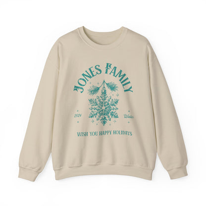 Adults Unisex | Enter Custom Family Name Holiday | Sweater