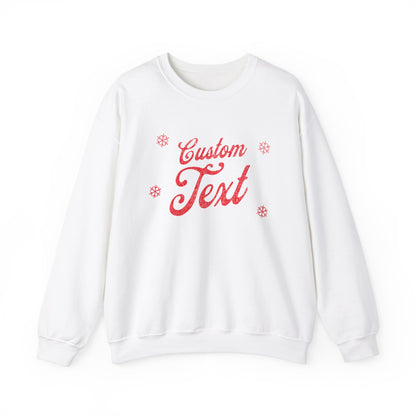 Adults Unisex | Enter Custom Text Christmas Snowflake | Sweater