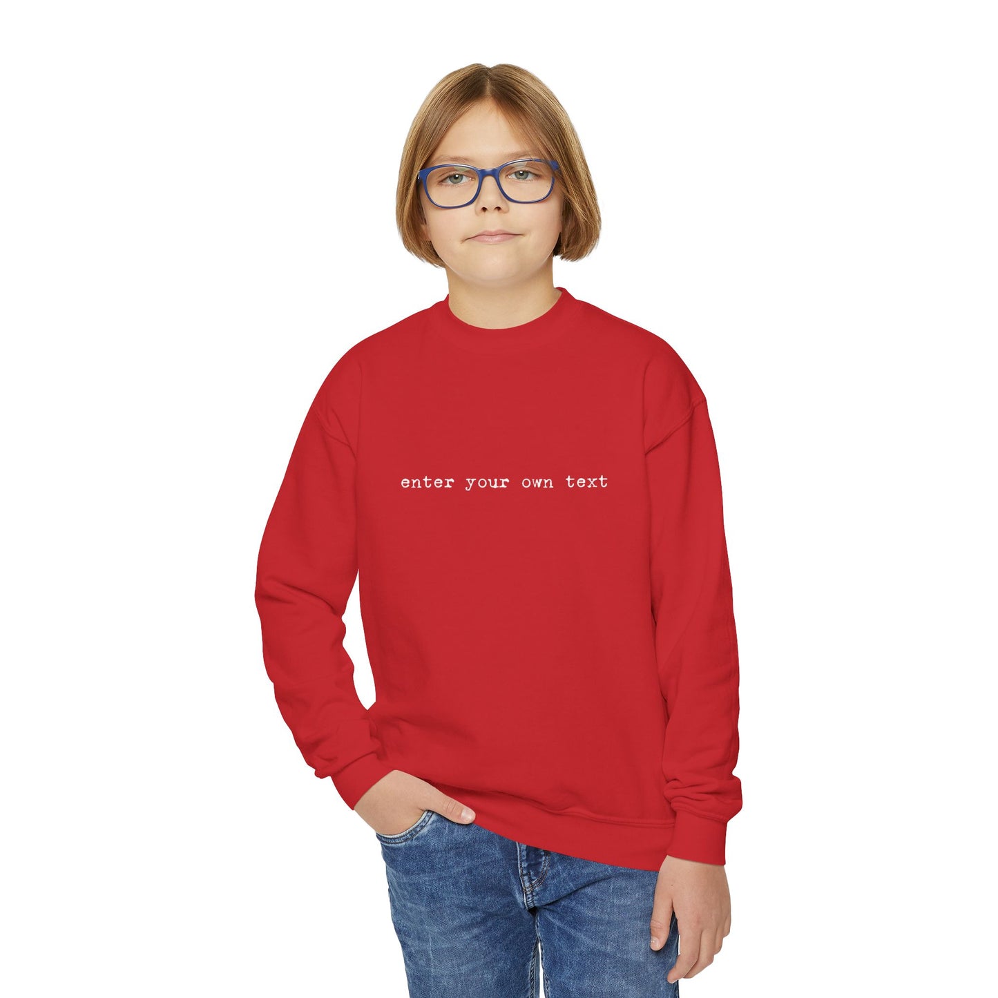 Kids Unisex | Typewriter Font Custom Text | Sweater