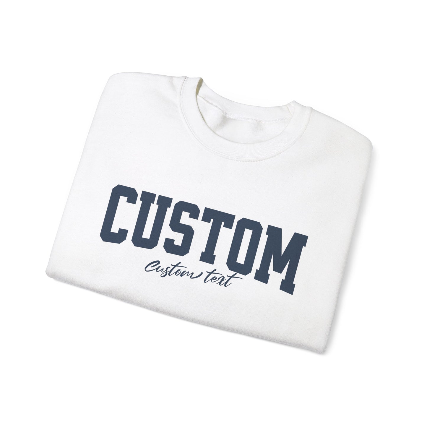 Adults Unisex | Enter Custom Text Varsity Style | Sweater