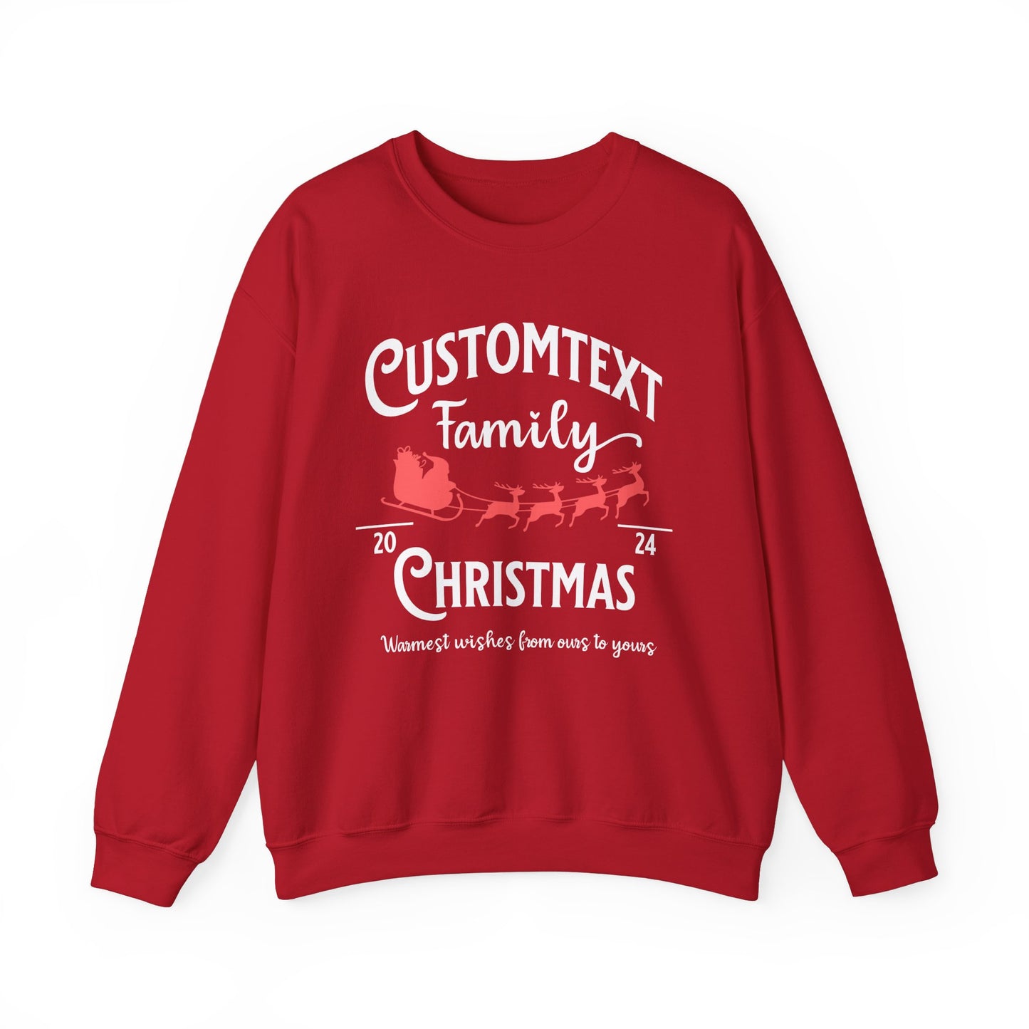 Adults Unisex | Enter Custom Family Name - Sleigh Christmas | Sweater