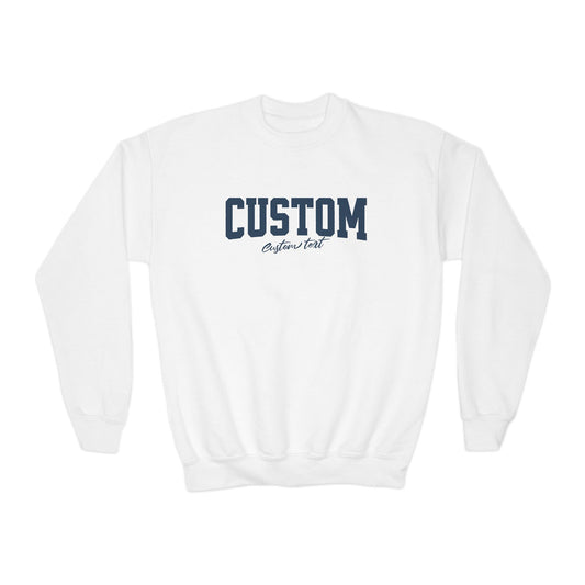 Kids Unisex | Enter Custom Text Varsity Style | Sweater