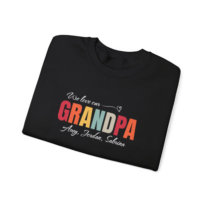 Adults Unisex | We love our Grandpa (CUSTOM Grandkids names) | Sweater