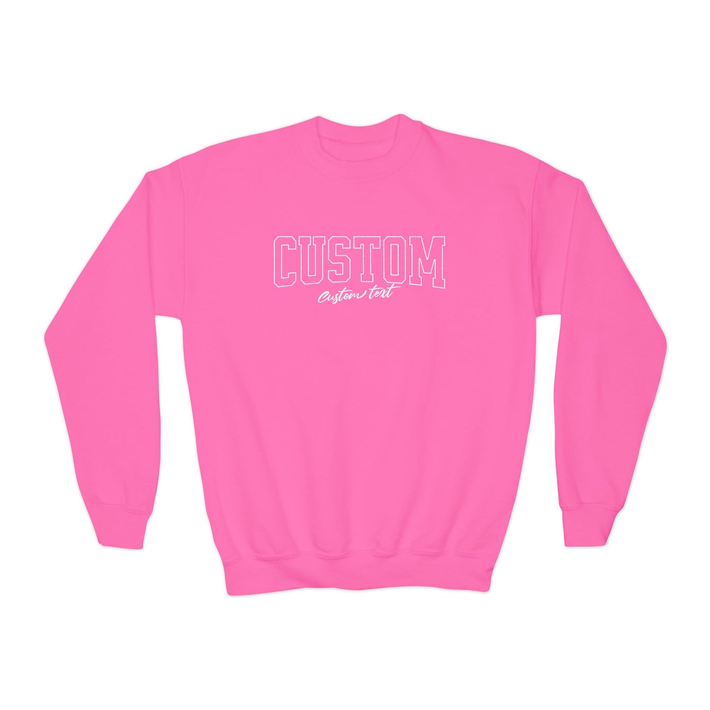 Kids Unisex | Enter Custom Text Varsity Style | Sweater