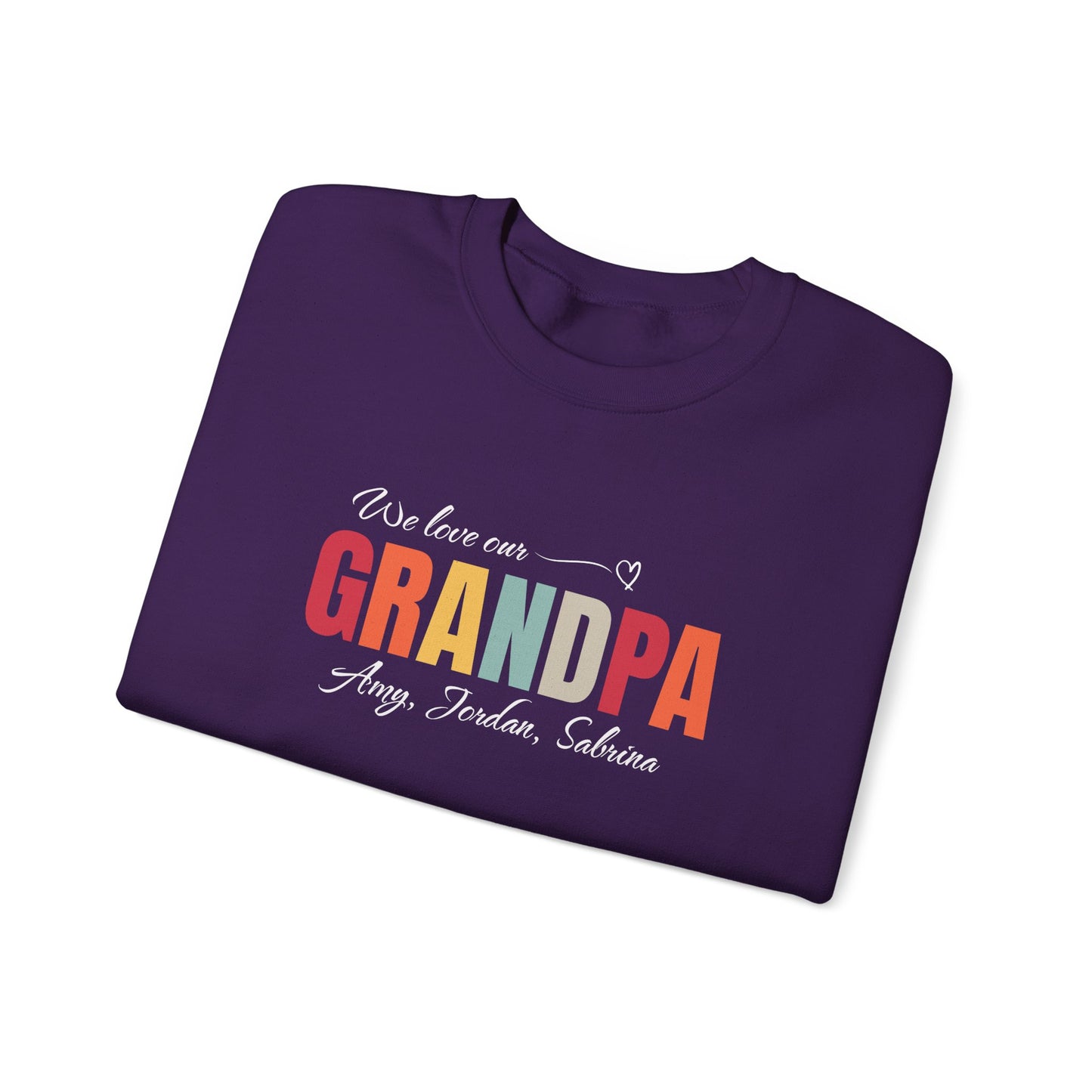 Adults Unisex | We love our Grandpa (CUSTOM Grandkids names) | Sweater