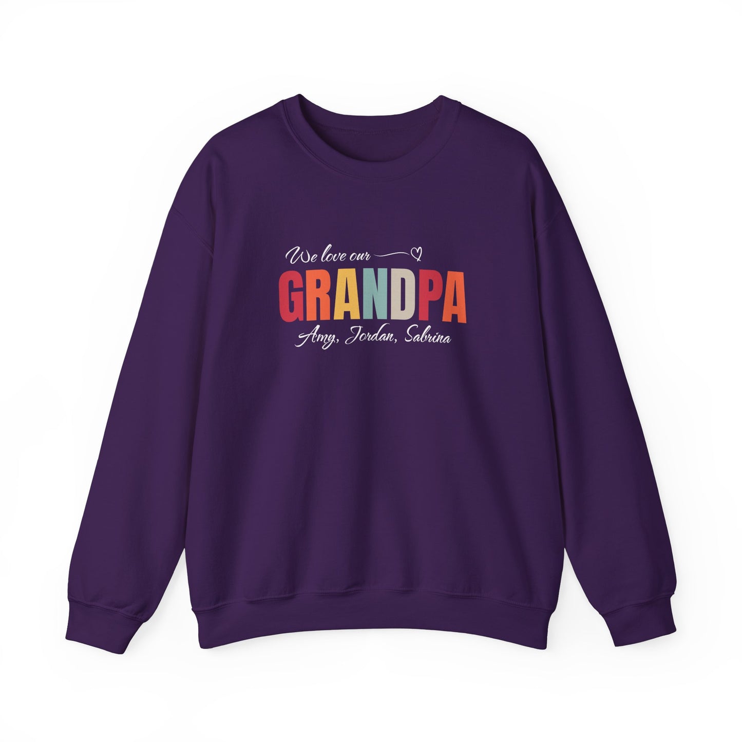 Adults Unisex | We love our Grandpa (CUSTOM Grandkids names) | Sweater