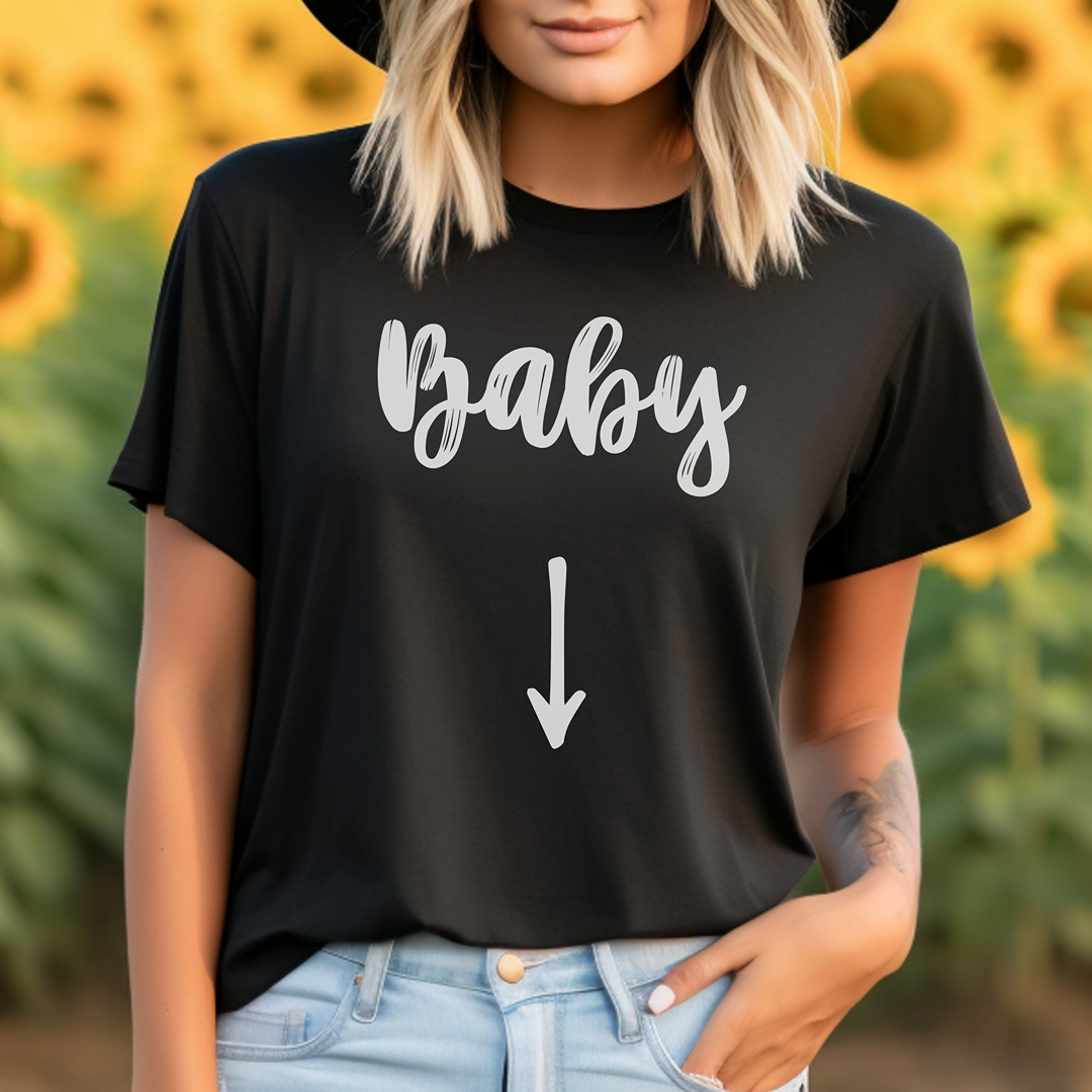 Adults Unisex | Baby Inside Pregnancy Announcement | Tee