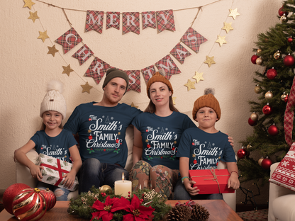 Kids Unisex | Enter Custom Family Name - Christmas | Tee