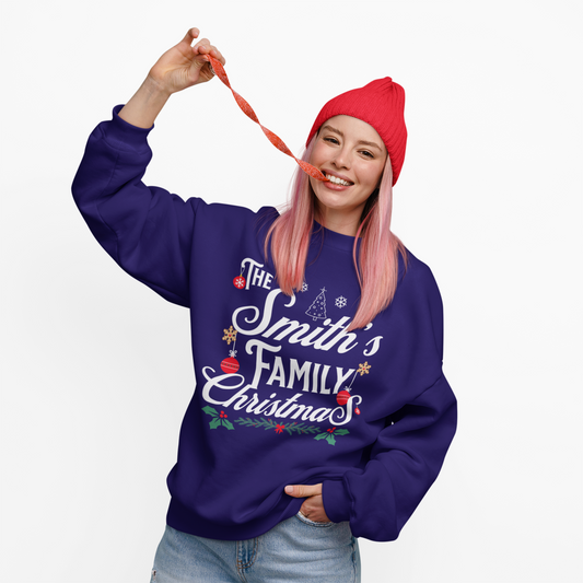 Adults Unisex | Enter Custom Family Name - Christmas | Sweater