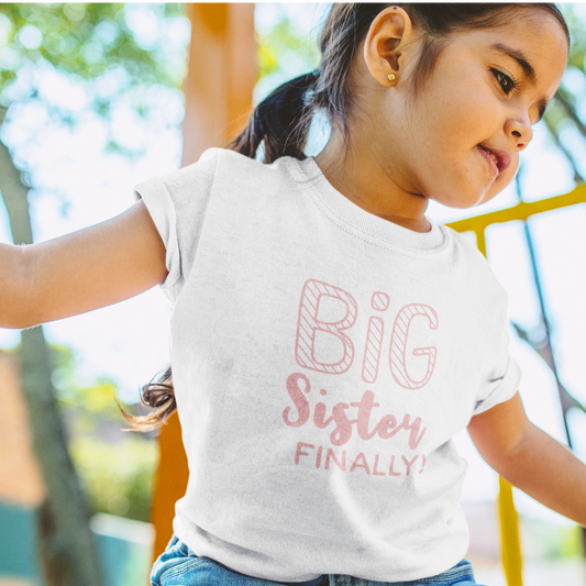 Kids Unisex | Big Sister Finally | Tee