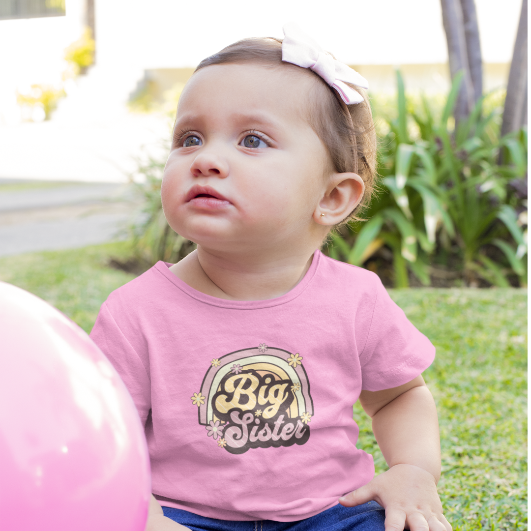 Infant (6M-24M)| Big Sis Rainbow | Tee