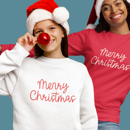 Kids Unisex | Merry Christmas Minimal Style | Sweater